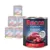 Rocco Classic Pure Beef 800g tin, visible label text: 100% fresh ingredients & grain-free. Other Rocco Classic tins in background include Pure Beef and Beef with Chicken varieties.