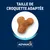 Advance. Taille adaptée des croquettes, représentation d'une croquette individuelle sur fond blanc. Advance. Taille adaptée des croquettes, représentation d'une croquette individuelle sur fond blanc.