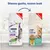 Confronto tra vecchio e nuovo packaging di Purina Cat Chow Hairball Control, visibili scritte: '50% animal proteins', 'hairball', 'rich in chicken', 'with natural prebiotic'.