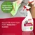 Nature's Miracle Stain & Odour Remover, fórmula bioenzimática. Seguro para las mascotas y el hogar. Solución adaptada para manchas y olores. Imagen de spray limpiando sofá.