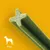 Green chew stick with cross-section shown, suitable for animals weighing 25 kg or more as indicated by icon and text in the image.