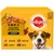 Poultry selection in gravy, 12 x 100g. Contains 3 chicken, 3 turkey, 3 poultry, and 3 duck pouches. Pedigree brand.