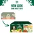 Image showing packaging change for senior dog food variety pack, highlighting new look with same great taste. Includes chicken, turkey, and lamb & chicken with rice and vegetables.