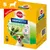 Pedigree Dentastix Fresh, 28 sztuk dla psów 5–10 kg. Widoczne hasła: Tägliche Frische, Triple Action, poprawiona receptura. Opakowanie z ilustracją przysmaków w kształcie X.