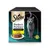 Sheba Perfect Portions Edle Pastete mit Huhn, boîte de pâtée pour chat, 3 x 75 g. Texte en allemand visible sur l’emballage.