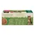 Harringtons adult cat food box showing key features: 80% freshly prepared meat, 100% animal protein, grain free, enriched with taurine. Includes feeding guide for different cat weights.