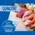 Qualitätssiegel von Dokas: Nährwerte und Produktionsstätte regelmässig geprüft durch SGS Institut Fresenius. Abgebildet sind Fleisch, Fisch, Eier und Zutaten.