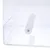 Transparent plastic box with a white cylindrical rod and screw visible inside.