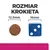 Rozmiar krokieta: średnica 12,5 mm obok kostki do gry o boku 16 mm. Porównanie wielkości dla lepszego zobrazowania produktu.