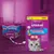 Whiskas Temptations with salmon flavour, 60g pack. New packaging uses 60% less plastic, contains under 2 kcal per treat, with vitamins, minerals, protein, and is described as 100% delicious.