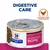 Digestive care food with chicken and vegetables, labelled as gastrointestinal biome. Prescription diet can shown with visible product contents.