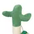 Krabpaal in cactusvorm met groene stoffen bekleding en sisal omwikkelde stam, geschikt voor nagelverzorging.