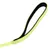 Yellow dog lead with padded loop and black inner side, suitable for comfortable holding.