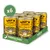 Six cans of Lily's Kitchen Chicken & Turkey Casserole proper food for dogs, shown in a green tray with x6 quantity label.
