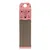 Cardboard scratching board with pink design and leopard motif on top, rectangular shape with hole for hanging.