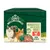James Wellbeloved cat food box, visible text: HERGESTELLT OHNE GETREIDE ADULT, HUHN IN GELEE, 12×85g, HYPOALLERGEN. Image of two cats and bowl of food. Text in German.