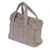 Sac en tissu bouclé beige avec deux anses, fermeture zippée visible sur le dessus. Aucun logo ou texte apparent.