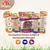 5 paquets de friandises pour chien 8in1 Delights : Chicken Rings, Beef Sticks, Duck Spirals, Beef Twisted Sticks. Texte en allemand sur la variété des formes, tailles et saveurs.