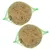 Zwei Meisenknödel in grünem Netz, sichtbar mit Körnern und Samen.