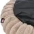 Trixie pet bed with beige plush border and black non-slip underside.
