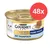Purina Gourmet Gold paté fino con atún, 48x lata. Imagen de una lata con detalles del producto y foto de un gato blanco. Purina Gourmet Gold paté fino con atún, 48x lata. Imagen de una lata con detalles del producto y foto de un gato blanco.