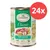 Lukullus Classic Rabbit and Game mit Reis, Apfel und Leinöl. 66% ausgewählte tierische Zutaten, hochwertige Öle, 400g Dose, 24x Packung.