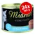 Miamor Feine Filets In Jelly mit Thun & Shrimps, balenie 24×185 g. Na etikete obrázok bielej mačky a kúsku krmiva. Miamor Feine Filets In Jelly mit Thun & Shrimps, balenie 24×185 g. Na etikete obrázok bielej mačky a kúsku krmiva.
