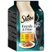 Multipack Sheba Fresh & Fine Portionsposer 6 x 50 g - Kylling, kalkun og and i sauce