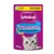 Whiskas Knuspertaschen mit Lachs Geschmack, 60g. Neue Verpackung mit 60% weniger Plastik, gleicher Geschmack.