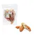 Friandises pour chiens Karlie Rabbit Ears, sachet transparent avec oreilles de lapin séchées visibles, étiquette mentionnant 'Rabbit Ears', sans gluten, www.karlie.de.