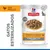 Hill's Science Plan Trozos Premium en Salsa con Pollo, gato adulto esterilizado 1-6, para gatos esterilizados con pollo, trozos en salsa, alimento premium para gatos.