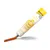 Tube GimCat Cheese Biotin Paste 50 g, texte visible : Skin & Coat Complex, pour pelage brillant, sans sucre ajouté, recommandé par vétérinaires. Pâte orange sortant du tube.