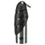Trixie stainless steel drinking bottle with black plastic lid and carabiner.