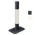 Cat tree with rectangular base, sisal post and grey fabric cover. Colour options: dark grey and cream white.