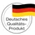 Deutsches Qualitäts-Produkt mit deutscher Flagge.