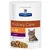 Hill's Prescription Diet Kidney Care k/d with Beef, Clinical Nutrition, bustina da 85 g con pezzi di carne in salsa e foto di un gatto sul fronte della confezione.