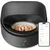 Automatic wet food feeder with a bowl of shredded meat and a smartphone displaying feeding schedule, meal times, and logs for managing feeding routines.