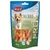 Ambalaj Trixie Chickies, 100 g, cu piept de pui. Text vizibil: '0% zahăr adăugat', 'fără gluten'. Imaginea arată bucățile de snack printr-o fereastră transparentă. Ambalaj Trixie Chickies, 100 g, cu piept de pui. Text vizibil: '0% zahăr adăugat', 'fără gluten'. Imaginea arată bucățile de snack printr-o fereastră transparentă.