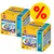 Twee verpakkingen Pedigree Dentastix Big Pack, 56 sticks per doos, mini voor honden 5–10 kg. Gele kortingscirkel met rood procentteken zichtbaar.