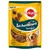 Sachet Pedigree Leckerbissen Tasty Minis, goût poulet et canard, moins de 12 kcal par pièce, Omega 3, vitamine E, sans colorants artificiels. Texte en allemand et anglais.