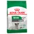 Royal Canin Mini Ageing 12+ pienille koirille, enintään 10 kg. Tukee tervettä ikääntymistä ja munuaisten terveyttä. Kuvassa nappuloita ja koira pakkauksessa.