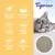 Tigerino Premium. Tekst na engleskom: natural clay of bentonite, ultra absorbent & efficient, extremely low-dust, immediate clumping, fast odour control, with vanilla scent.