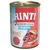 RINTI Kennerfleisch Junior met rund, graanvrij, rijk aan Omega3. Blik hondenvoer met afbeelding van vlees en orgaanvlees op het etiket. Inhoud: 400g.