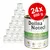 Dolina Noteci Premium, 24 Dosen à 800g, Sorte: reich an Wild. Abgebildet sind Zutaten: brauner Reis, Basilikum, Möhre, Leinöl.