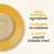 100% natural ingredients, contains no additives, a tasty smooth lickable treat. Image shows a creamy product on a yellow plate.
