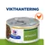 Hill's Prescription Diet Metabolic burk med texten 'Vikthantering' och en orange siluett av en höna. Synlig etikett med produktnamn.