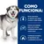Texto: Como funciona. Níveis controlados de minerais para ajudar a manter a saúde urinária. Ambiente ótimo para a bexiga. Combinação sinergética de ingredientes para o metabolismo do cão.