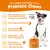 Probiotic chews benefits: three-pronged formula with prebiotics, probiotics and postbiotics; supports gut health, normal gut function, normal gut flora, immune function; contains real pumpkin.
