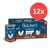 Pack de 12 latas Butcher's para perros, sin cereales, con pollo y verduras. Texto visible en polaco e inglés: 'Grain Free', 'Chicken in Gravy', 'Bez dodatku zbóż', 'Mega Pack'.