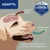 Diagram showing pheromones in the air detected by a dog's nose, transmitted to the brain, resulting in a calming effect. Includes text: 'Veterinary recommended, clinically proven.'